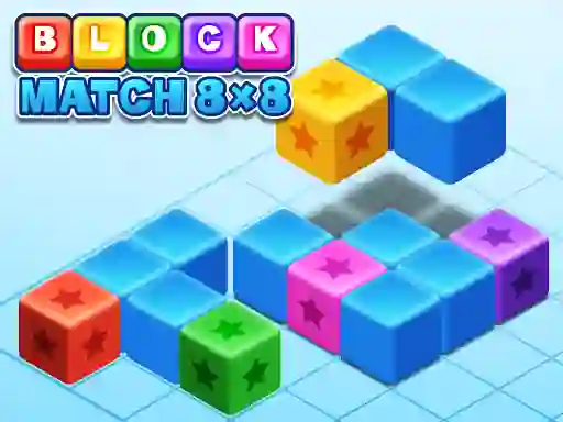 Cluiche Block Match 8x8 ar líne