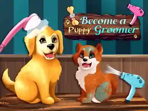 Cluiche Become a Puppy Groomer ar líne