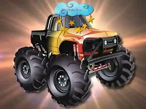 Cluiche Cartoon Trucks Hidden Stars ar líne