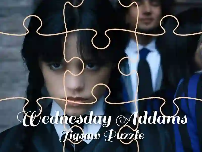 Cluiche Wednesday Addams Jigsaw Puzzle ar líne