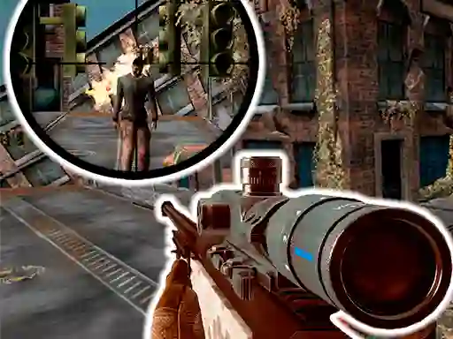 Cluiche Sniper 3D Zombie ar líne