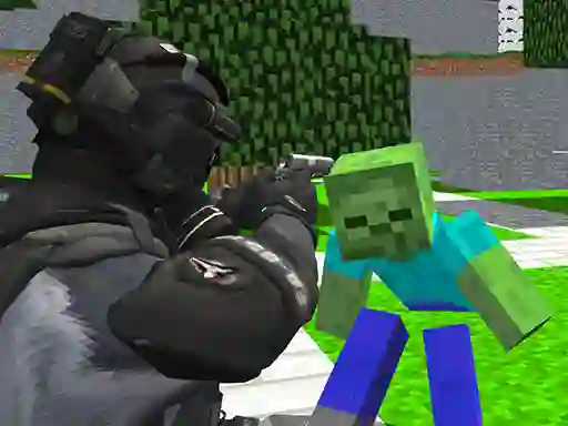 Cluiche Counter Craft Zombies ar líne