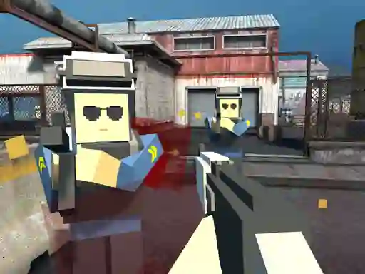 Cluiche Pixel Factory Battle 3D.io ar líne