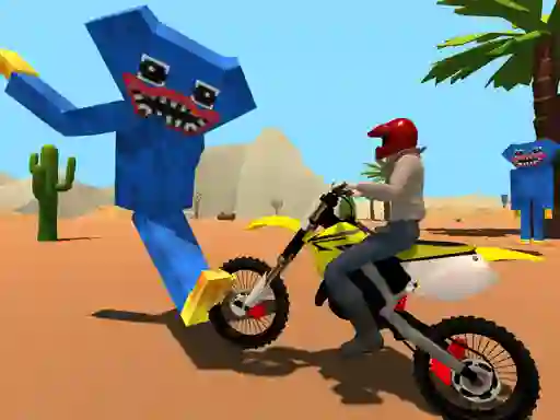 Cluiche Motoracer vs Huggy ar líne