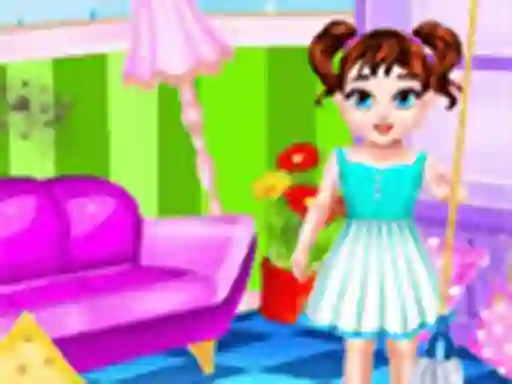 Cluiche Baby Taylor Messy Home Cleaning ar líne