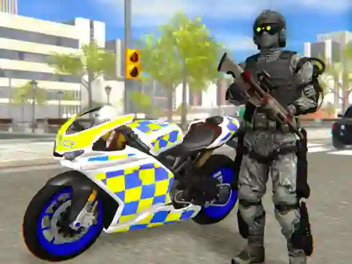 Cluiche Police Bike City Simulator ar líne