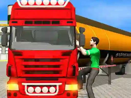 Cluiche Oil Tanker Transporter Truck Simulator ar líne