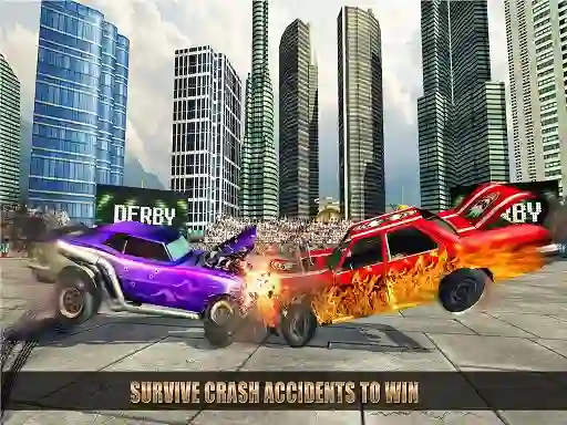 Cluiche Extreme Car Battle Demolition Derby ar líne