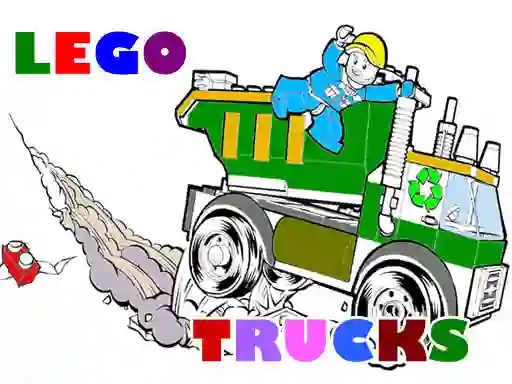 Cluiche Lego Trucks Coloring ar líne