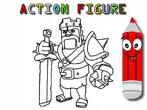 Cluiche Back To School: Action Figure Coloring ar líne