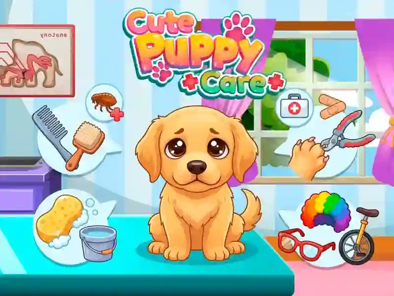 Cluiche Cute Puppy Care ar líne