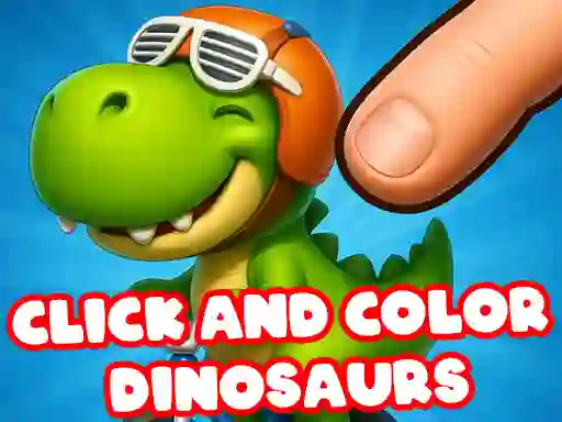 Cluiche Click And Colors Dinosaurs ar líne
