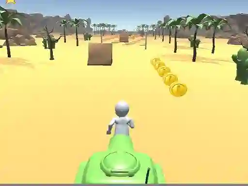 Cluiche 3D Desert Parkour ar líne