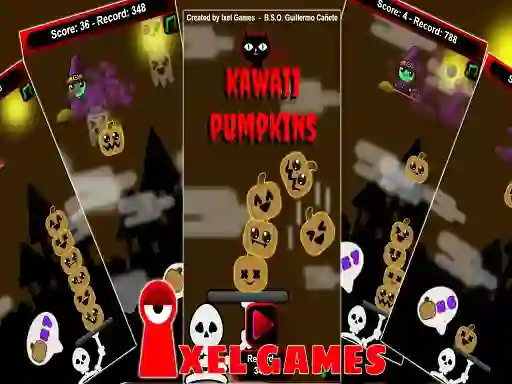 Cluiche Kawaii Pumpkins ar líne