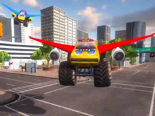 Cluiche Real Flying Truck Simulator 3d ar líne