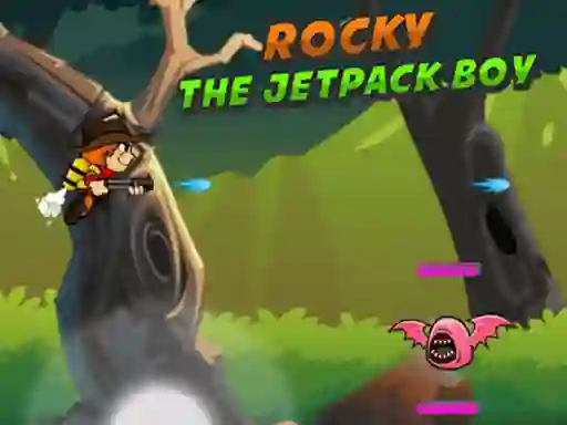 Cluiche Rocky The Jetpack Boy ar líne