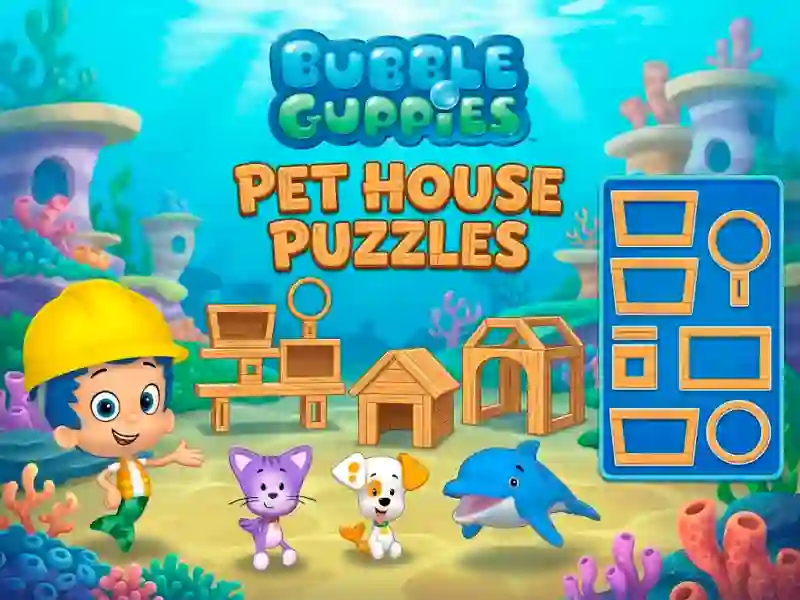 Cluiche Bubble Guppies Pet House Puzzles ar líne