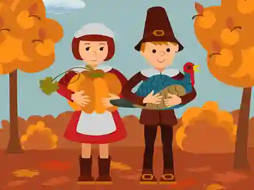 Cluiche Thanksgiving Jigsaw ar líne