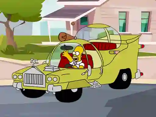 Cluiche The Simpsons Car Jigsaw ar líne