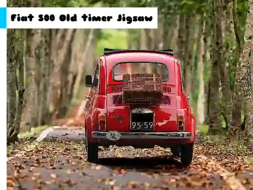 Cluiche Fiat 500 Old Timer Jigsaw ar líne