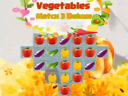 Cluiche Vegetables Match 3 Deluxe ar líne