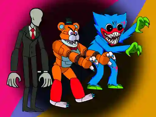 Cluiche Monsters Attack Among Us Squad ar líne