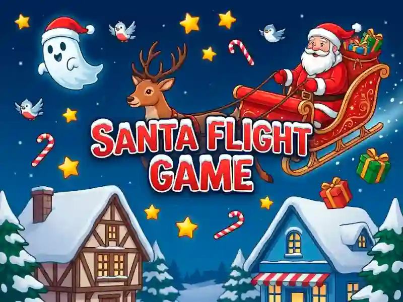 Cluiche Santa Flight Game ar líne