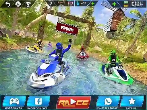 Cluiche Extreme Power Boat Water Racing ar líne