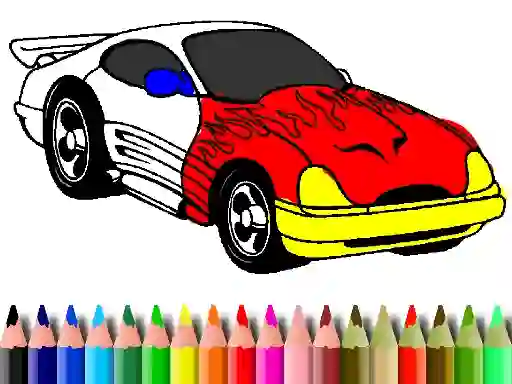 Cluiche Back To School: Muscle Car Coloring ar líne