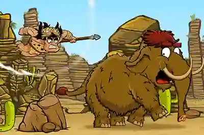 Cluiche Caveman Hunt ar líne
