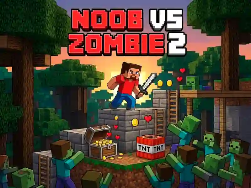 Cluiche Noob vs Zombie 2 ar líne