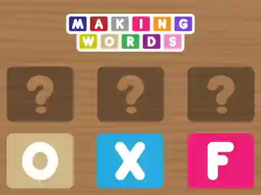 Cluiche Making Words ar líne