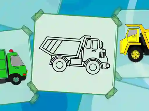 Cluiche Truck Coloring Book ar líne