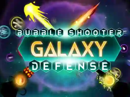 Cluiche Bubble Shooter Galaxy Defense ar líne