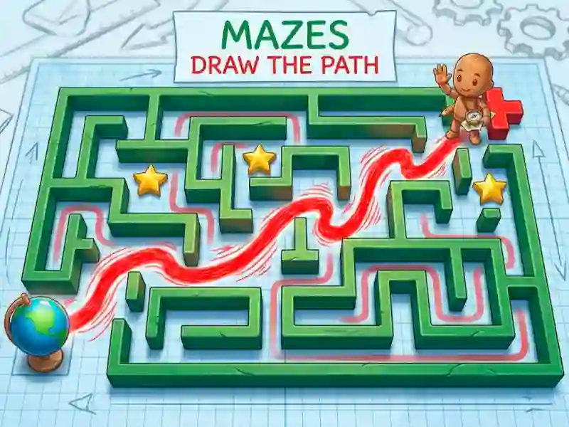 Cluiche Mazes Draw The Path ar líne