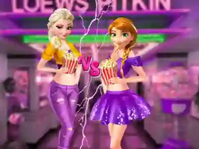 Cluiche Ellie and Annie Movie Night ar líne