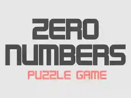 Cluiche Zero Numbers Puzzle Game ar líne