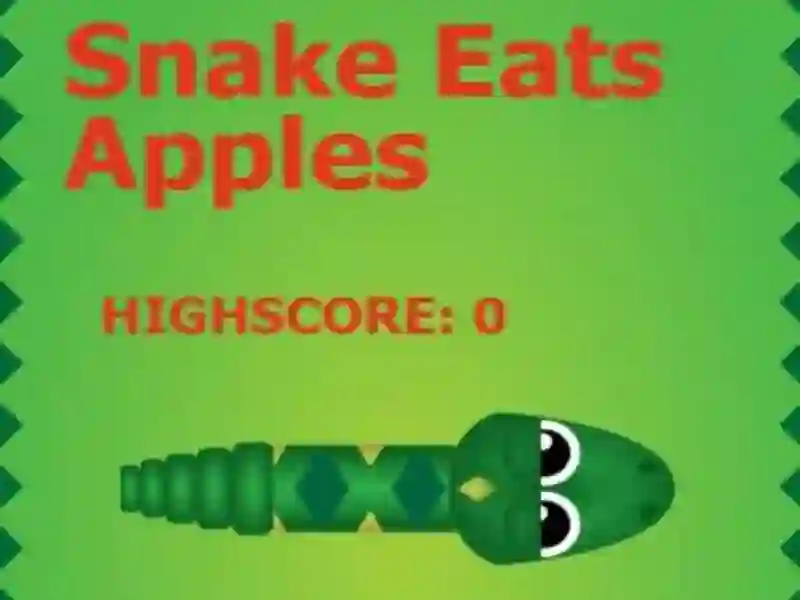 Cluiche Snake Eats Apples ar líne