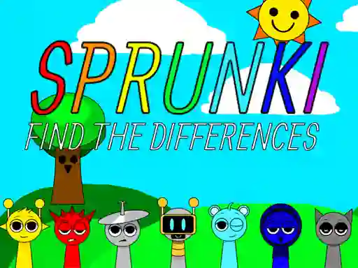 Cluiche Sprunki Find The Differences ar líne