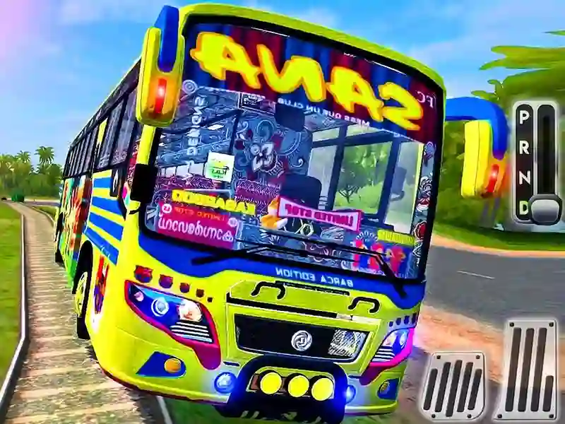Cluiche Indian Uphill Bus Simulator ar líne