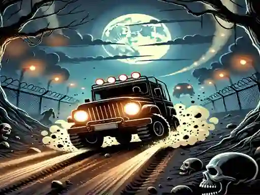 Cluiche Racing Car Destroying Zombie ar líne