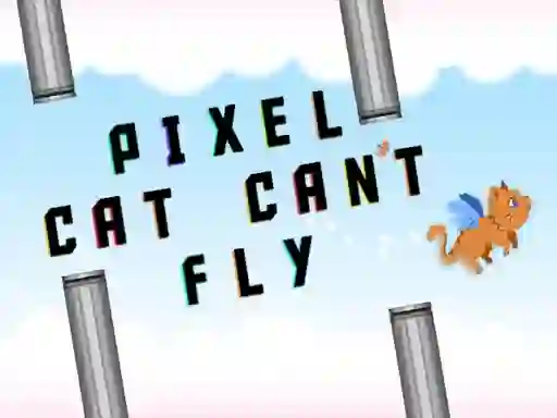 Cluiche Pixel cat can't fly ar líne