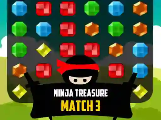 Cluiche Ninja Treasure Match 3 ar líne