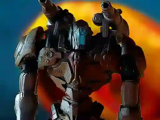 Cluiche Metal Robot Puzzle ar líne