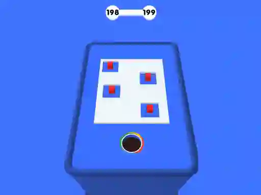 Cluiche Hole 3d Color Block Game ar líne