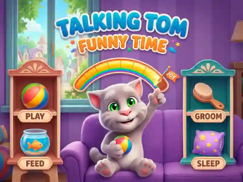 Cluiche Talking Tom Funny Time ar líne