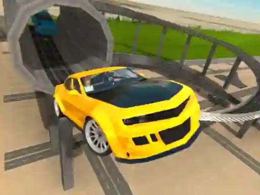 Cluiche Car Driving Stunt Game 3d ar líne