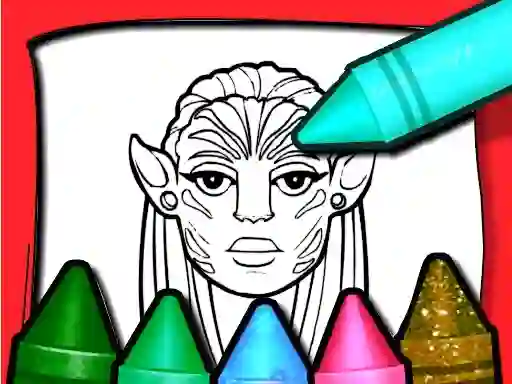 Cluiche Avatar Coloring Book ar líne