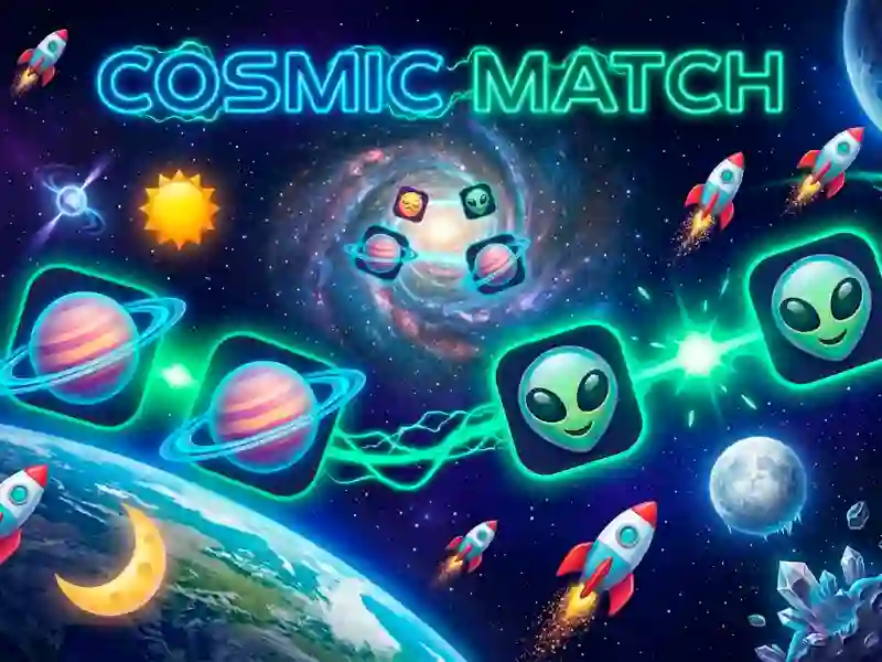 Cluiche Cosmic Match ar líne