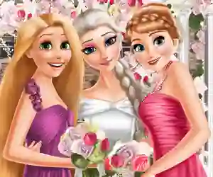 Cluiche Eliza and princesses wedding ar líne